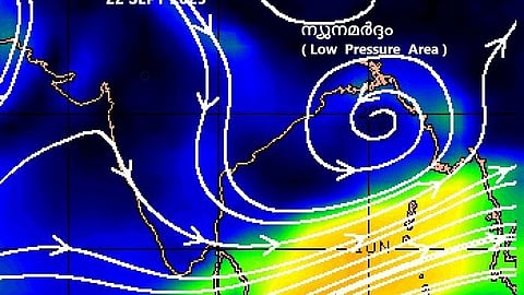 low pressure area formed