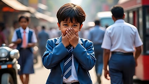 World Lung Day 2025, child coughting