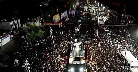 Stampede-like situation at a section of Vijay s rally at Karur tamilnadu