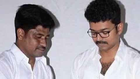 TN Police arrest top TVK leader Mathiyazhagan in karur stampede