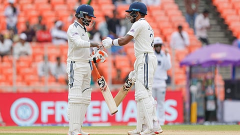 Dhruv Jurel and Jadeja batting together