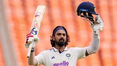 KL Rahul celebrates his century