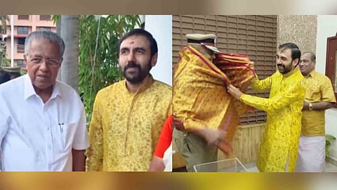 Unnikrishnan potty with Pinarayi Vijayan