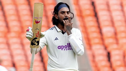 KL Rahul celebrates his century