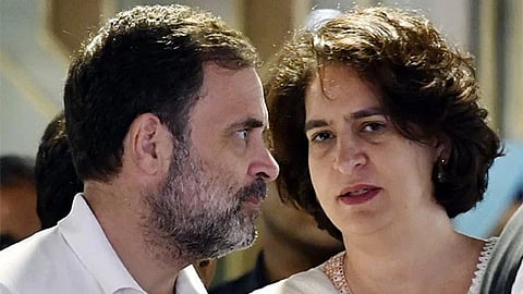 Rahul Gandhi and Priyanka Gandhi