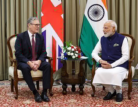PM Modi and British PM Starmer