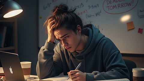 Gen Z student experiencing stress