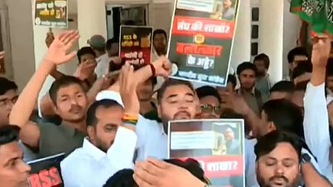 Ananthu ajis suicide youth congress protests Delhi