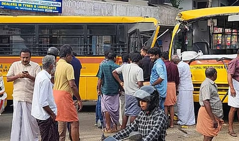 school bus accident in ernakulam