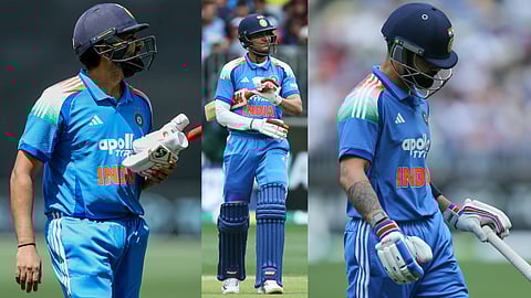 Rohit, Gill, Kohli all out