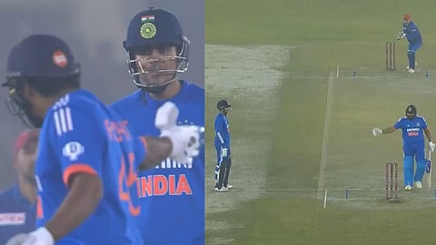 Rohit Sharma loses temper