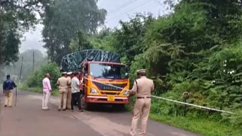lorry in police custody