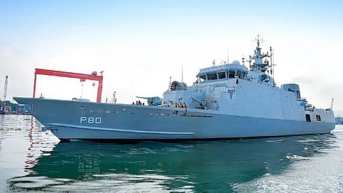 indigenous anti-submarine vessel Mahe to Indian Navy