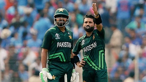 Babar Azam and Mohammad Rizwan batting
