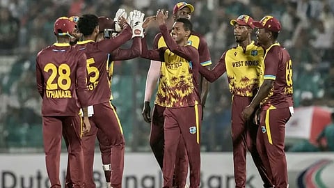 West Indies wins by five wickets