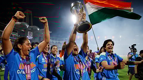 India Women team celebration