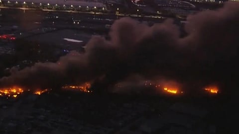 Cargo Plane Crashes Near Louisville Airport In US