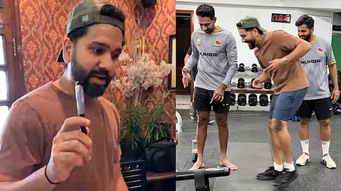 Rohit Sharma pranks teammates