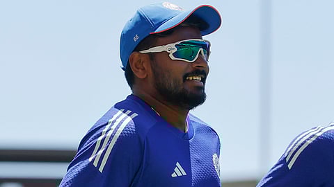 Sanju Samson in practice