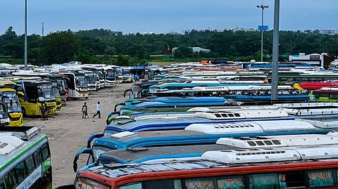 interstate private bus strike