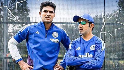 Indian captain Shubman Gill and coach Gautam Gambhir