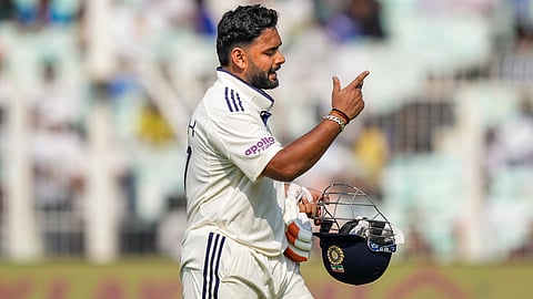 Rishabh Pant walks off after his dismissal during the third day of the first Test