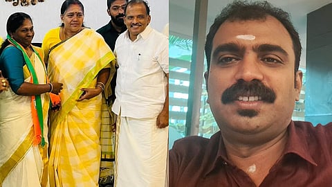 CPI leader and Ex Guruvayur Municipality Vice Chairman Abhilash V Chandran leaves the party