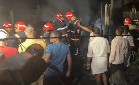 Major fire in Kollam; five houses gutted.