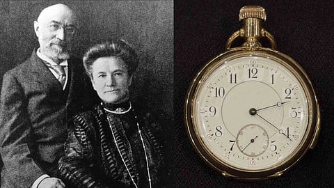 Titanic passenger's gold pocket watch sold for 1.78m pounds