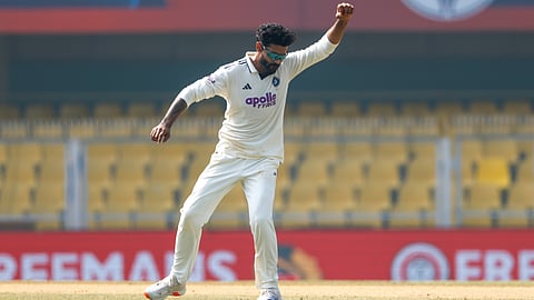 Jadeja celebrates wicket