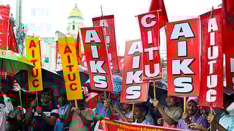Protest against labour code