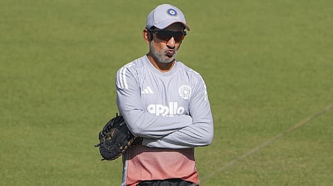 Gautam Gambhir in training