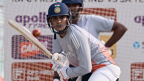 Shubman Gill training