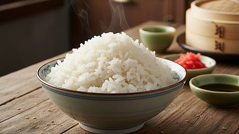 boiled white rice