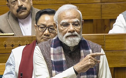 PM Modi in LokSabha