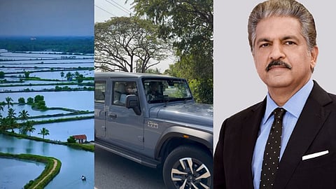 Anand mahindra roams kadamakkudy in his thar, shares wonderful note