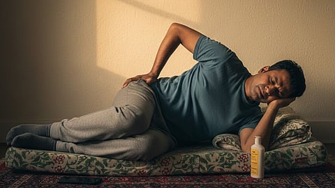 Man sleeping on Mattress