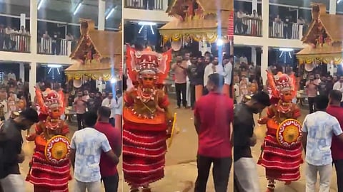 Young man unconscious by Theyyam knocked