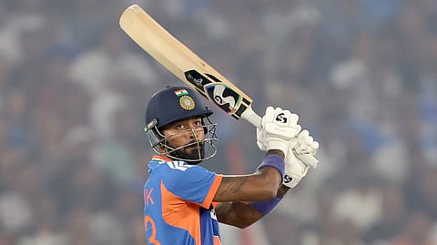 Hardik Pandya hits 16-ball fifty