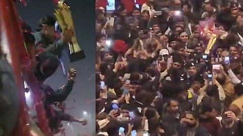 Pakistani fans celebrate U19 Asia Cup Triumph