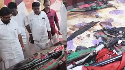 Kannur CPM office arson after post-election clashes in Panur
