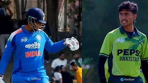 Vaibhav Suryavanshi heated argument with a Pakistani bowler