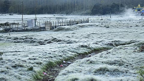 Minus temperature again in Munnar