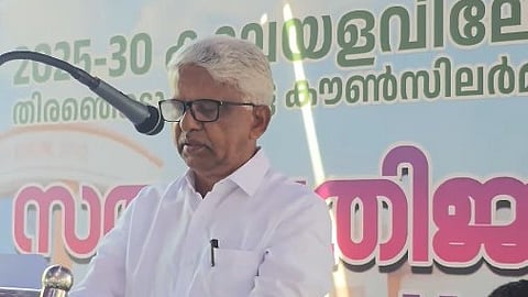 cpim leader Karayi Chandrasekharan Chairman of Thalassery Municipality