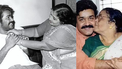 Mohanlal and mother