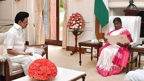 M K Stalin, President Droupadi Murmu