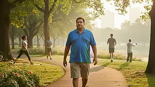 Walking in the morning, Health habits