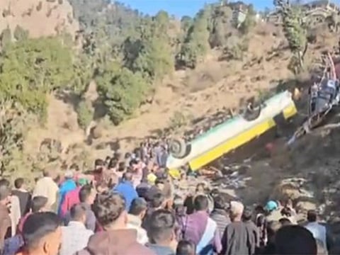 Himachal Pradesh: 8 dead after bus falls into deep gorge in Sirmaur