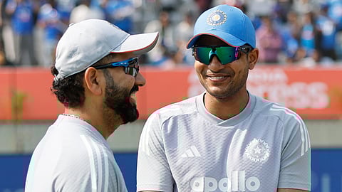 ind vs nz rohit and gill training