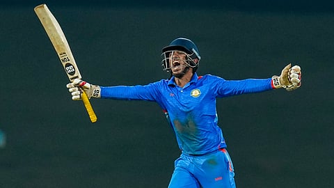 Vidarbha's Aman Mokhade celebrates his century